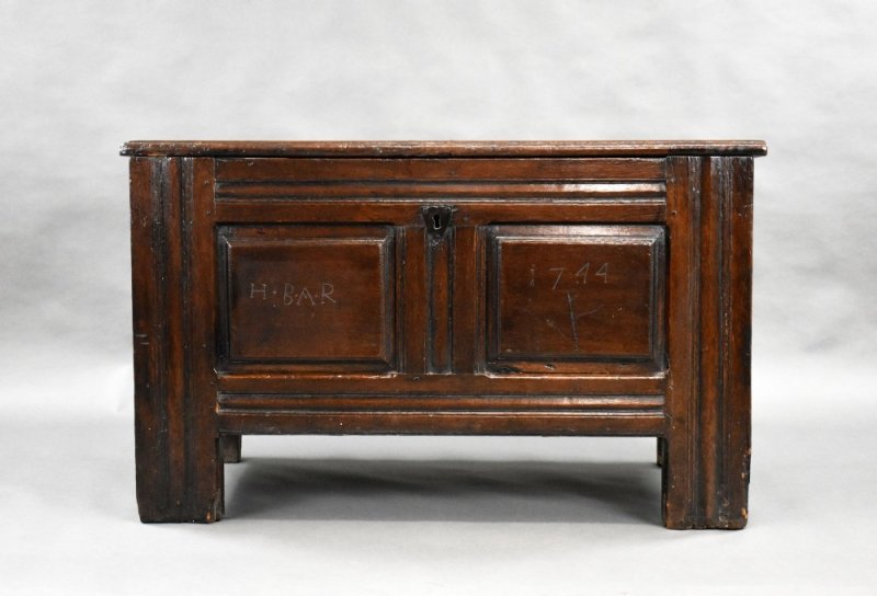 17th Century Oak Marriage Chest
