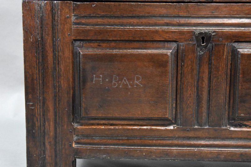 17th Century Oak Marriage Chest