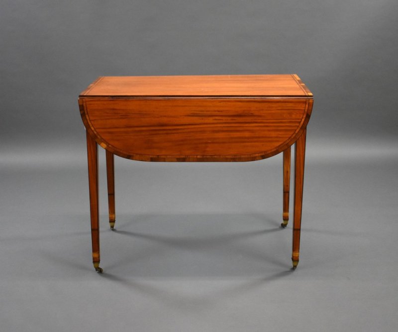 George III Satinwood Pembroke Table