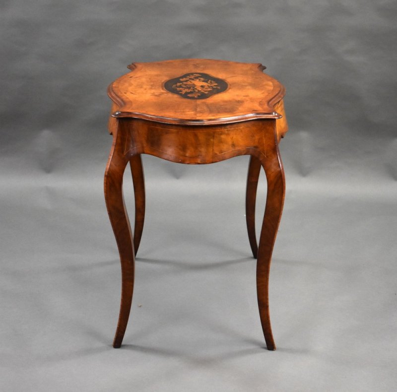 Victorian Walnut Marquetry Centre Table