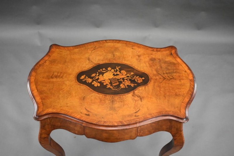 Victorian Walnut Marquetry Centre Table