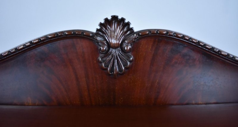 Edwardian Mahogany Serpentine Cabinet