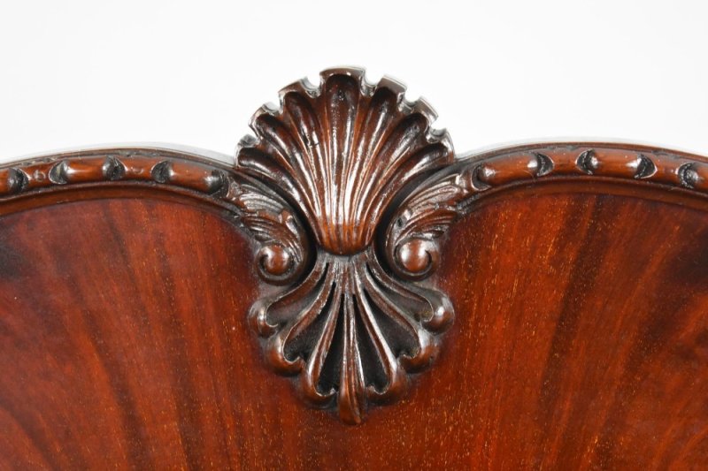 Edwardian Mahogany Serpentine Cabinet