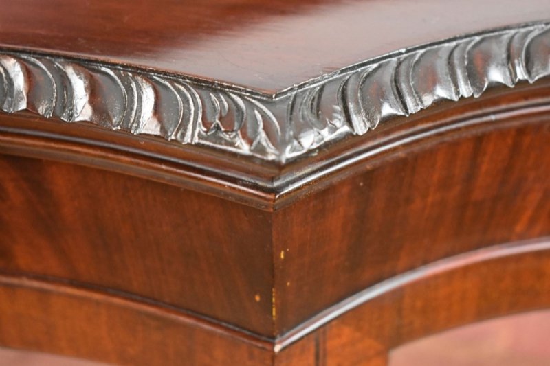 Edwardian Mahogany Serpentine Cabinet