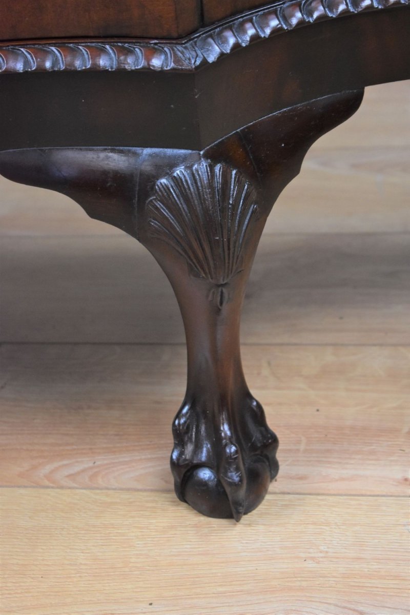 Edwardian Mahogany Serpentine Cabinet