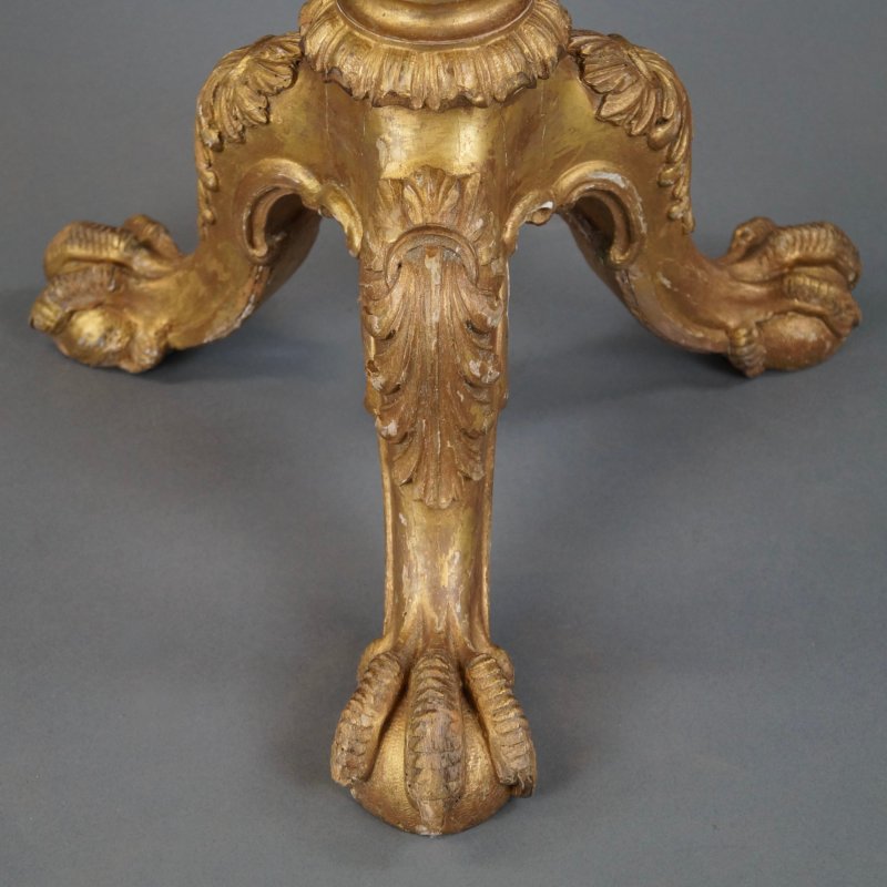 A Rare Gilt Music Stool Attributed To Gillows