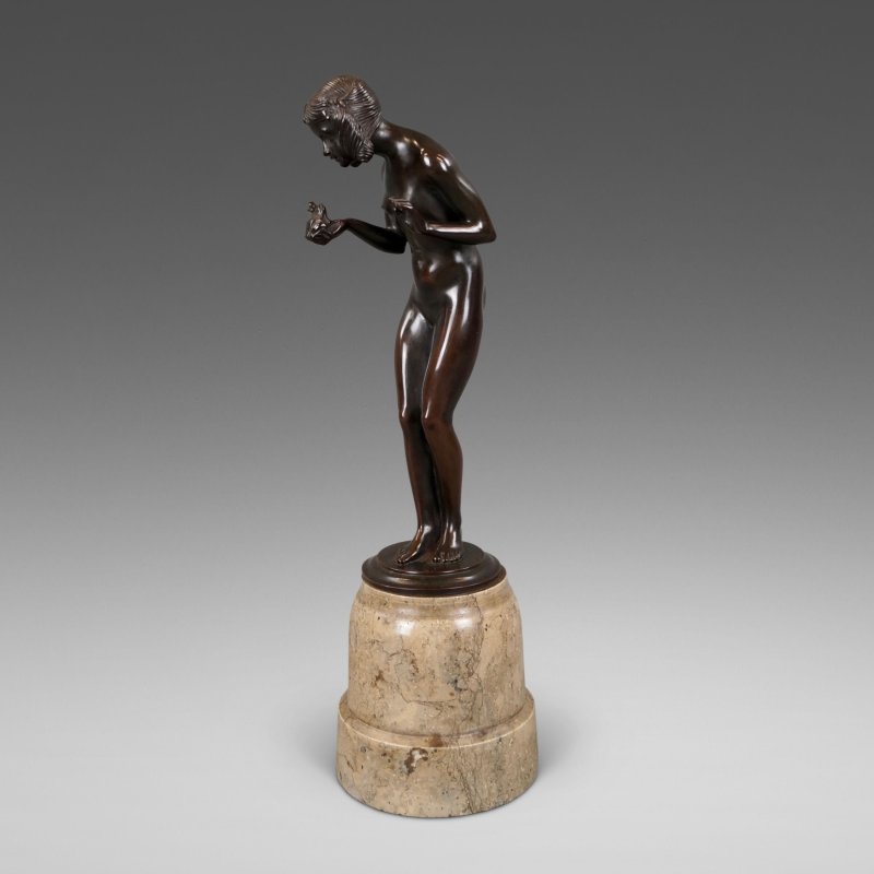 A Bronze Figure Titled "The Frog Prince"