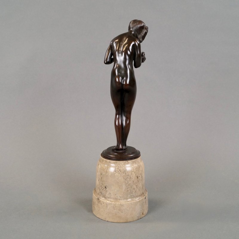 A Bronze Figure Titled "The Frog Prince"