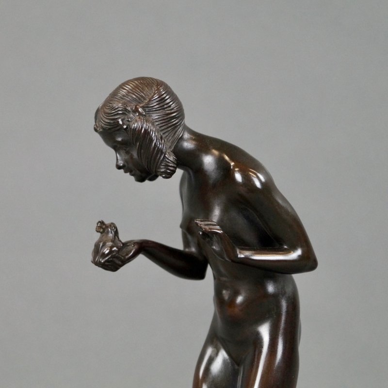 A Bronze Figure Titled "The Frog Prince"