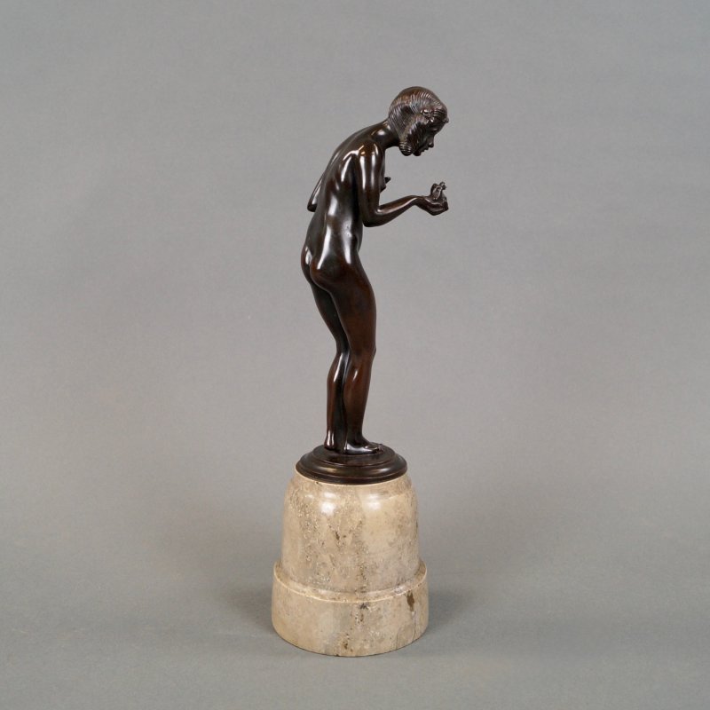 A Bronze Figure Titled "The Frog Prince"