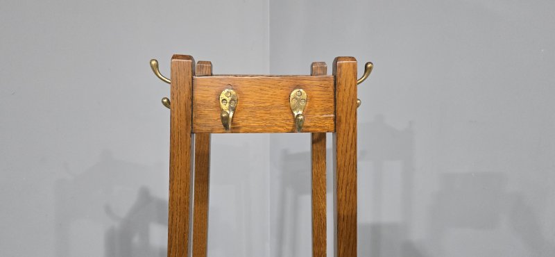 Oak Coat Stick Stand