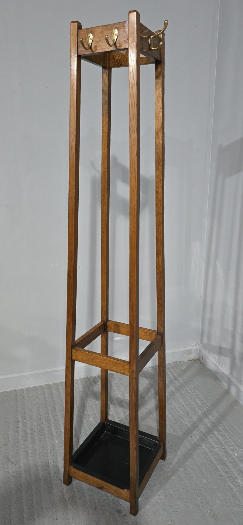 Oak Coat Stick Stand