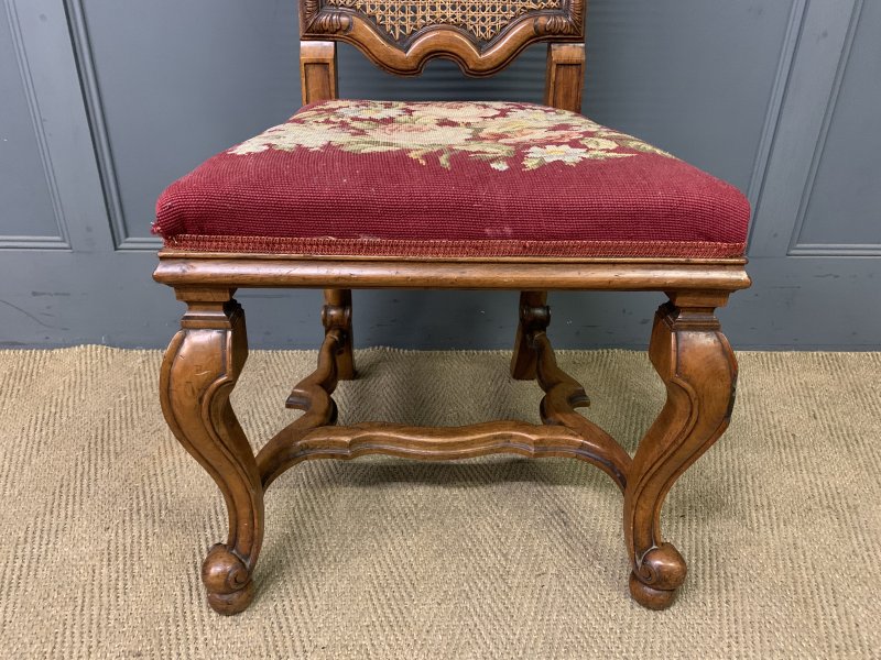 Pair of William and Mary Style Walnut Chairs by Waring & Gillow
