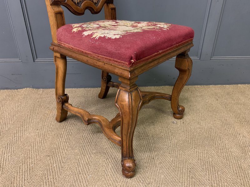 Pair of William and Mary Style Walnut Chairs by Waring & Gillow