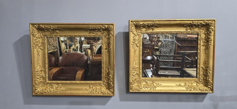 Superb Pair Early Victorian Gilt Wall Mirrors