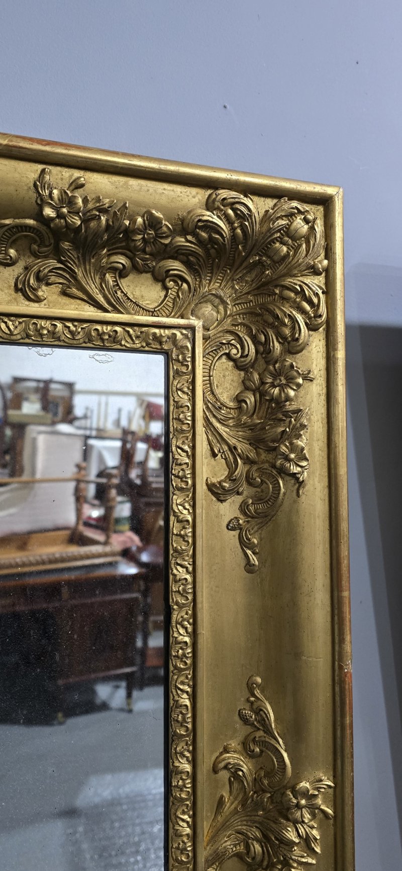 Superb Pair Early Victorian Gilt Wall Mirrors