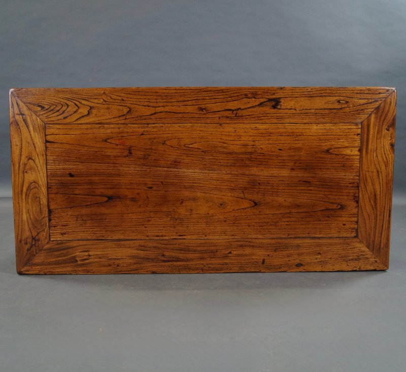 A Pair Of 19thc Chinese Elm Side Tables