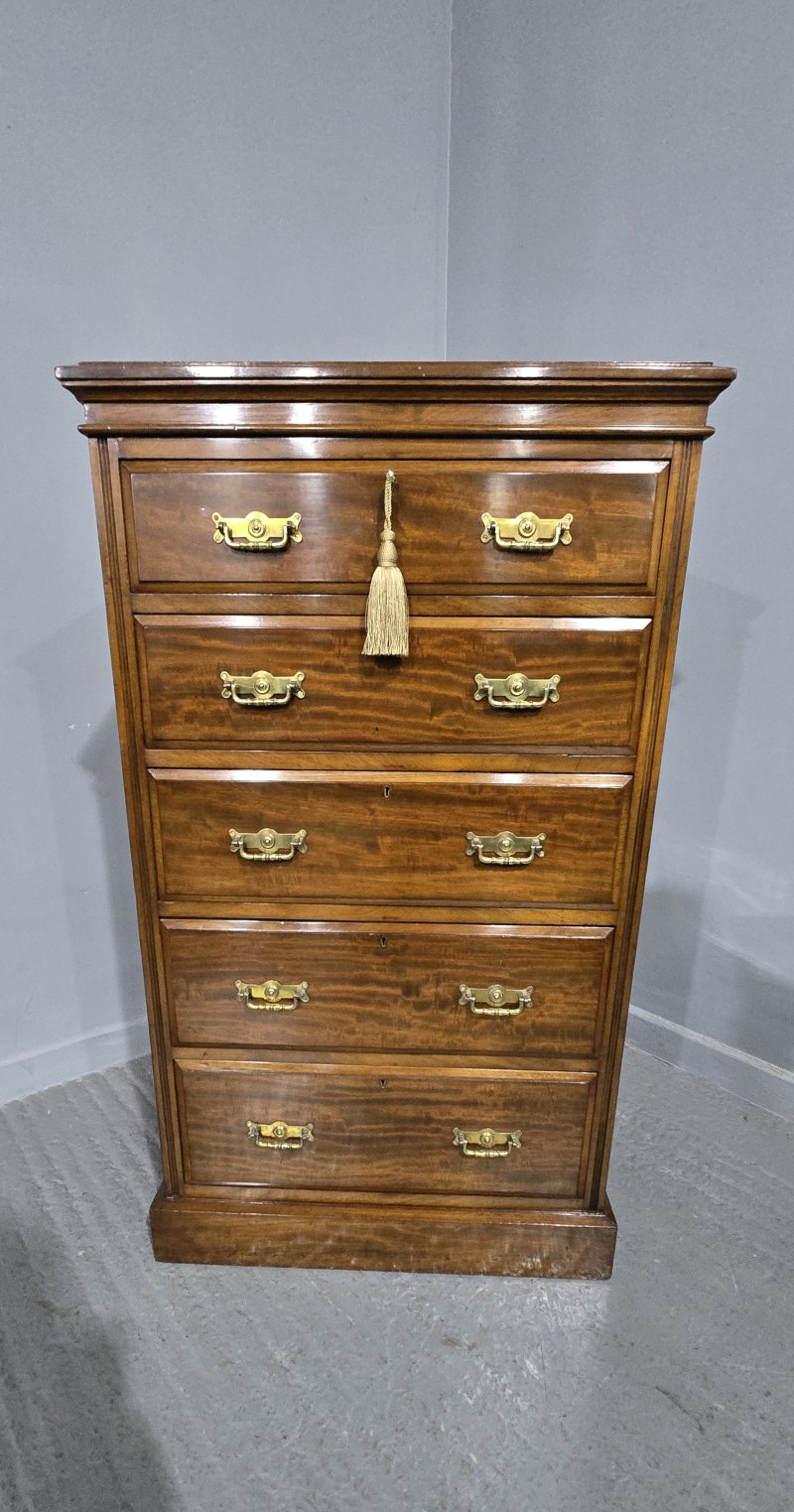 Five Drawer Mahogany Chest by Maples