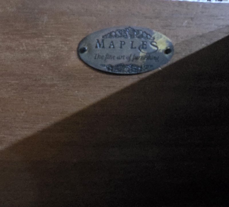 Five Drawer Mahogany Chest by Maples