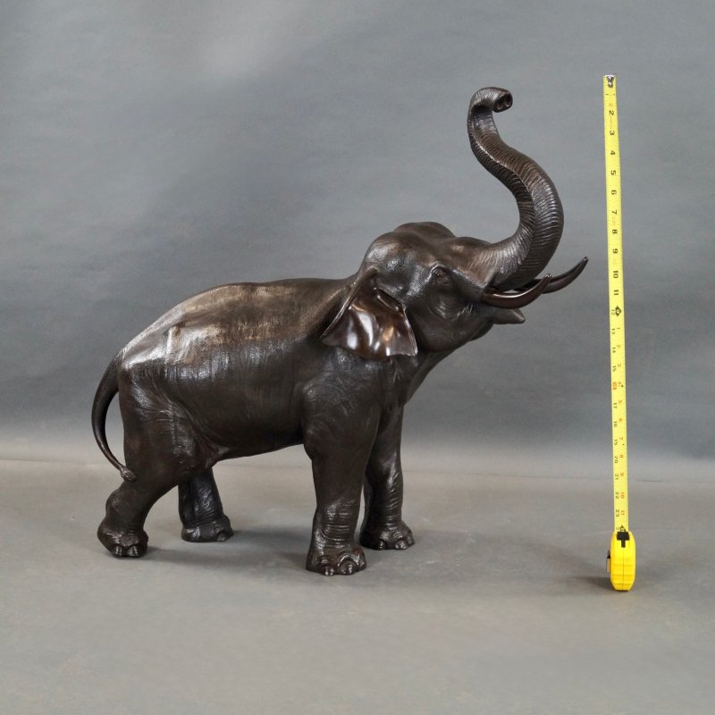 A Very Large Meiji Bronze Elephant Okimono