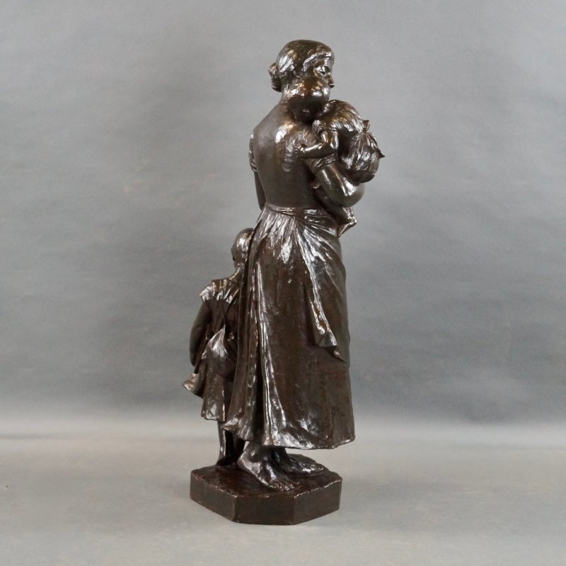 A Charming & Large Scale 19thc Bronze Group