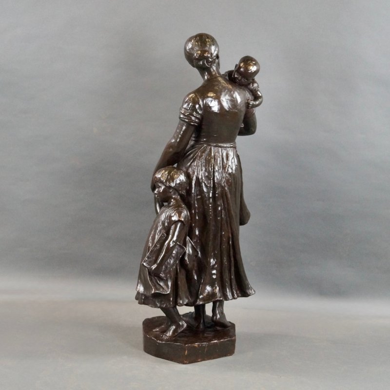 A Charming & Large Scale 19thc Bronze Group
