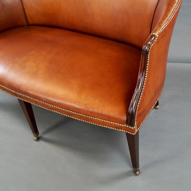 A Rare 18thc Hepplewhite Period Mahogany Sofa