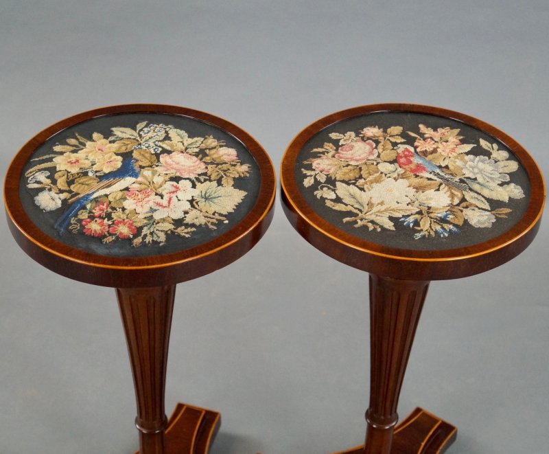 A Pair Of Mahogany Tripod Tables