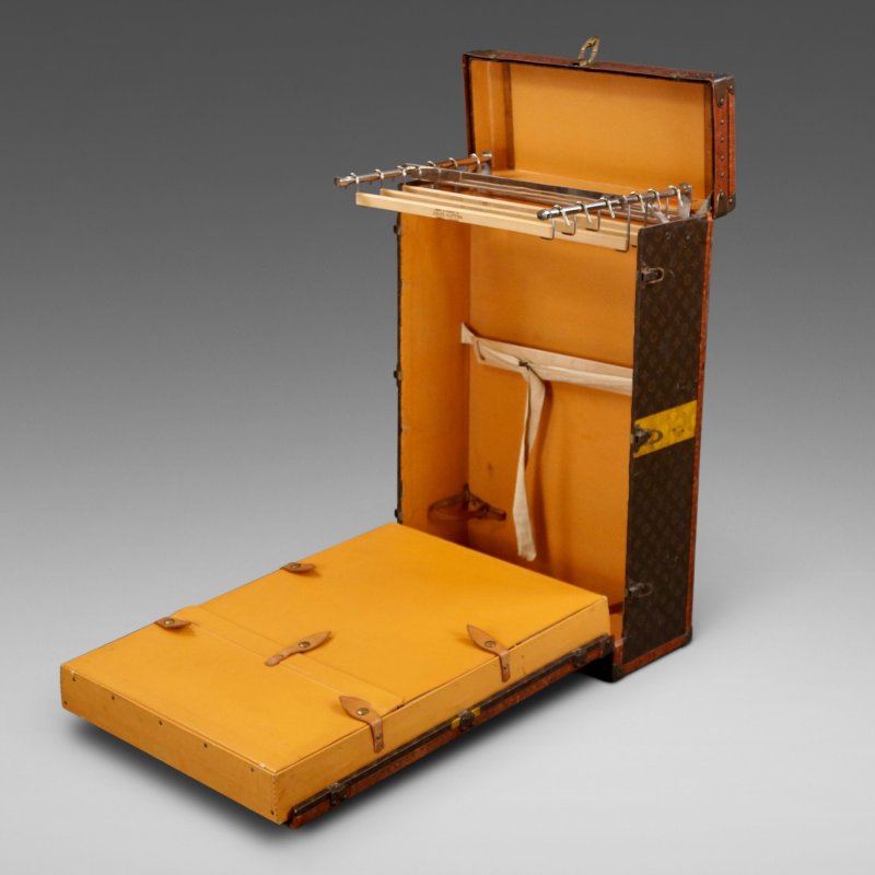 A 1930's Louis Vuitton Traveling Wardrobe Trunk