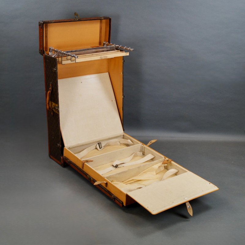 A 1930's Louis Vuitton Traveling Wardrobe Trunk