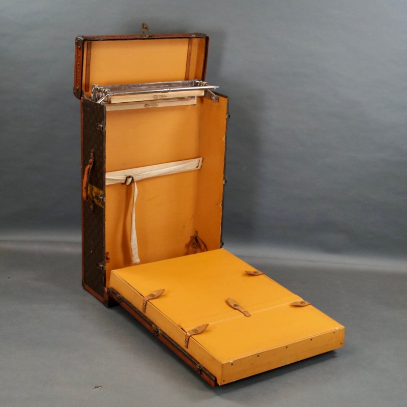 A 1930's Louis Vuitton Traveling Wardrobe Trunk