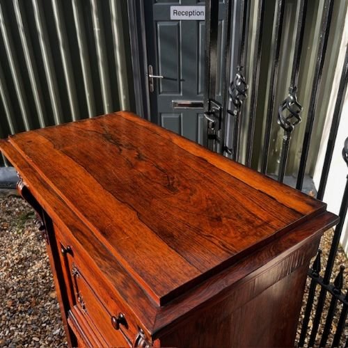 A William IV Period Rosewood Secrétaire Wellington Chest