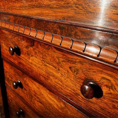 A William IV Period Rosewood Secrétaire Wellington Chest
