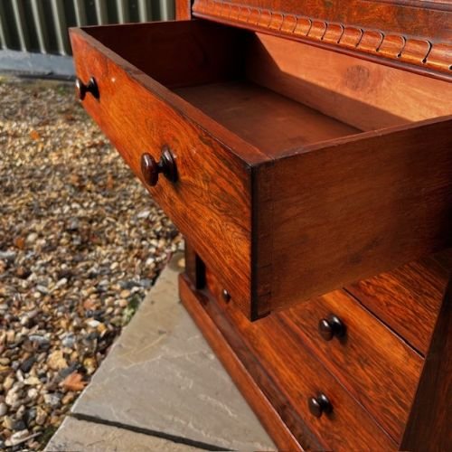 A William IV Period Rosewood Secrétaire Wellington Chest