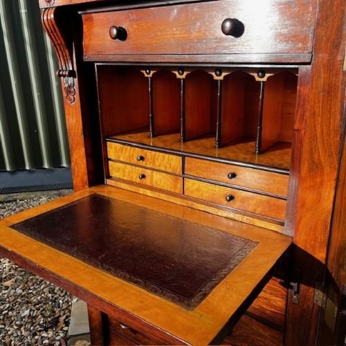 A William IV Period Rosewood Secrétaire Wellington Chest