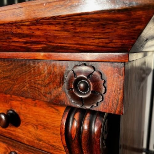 A William IV Period Rosewood Secrétaire Wellington Chest