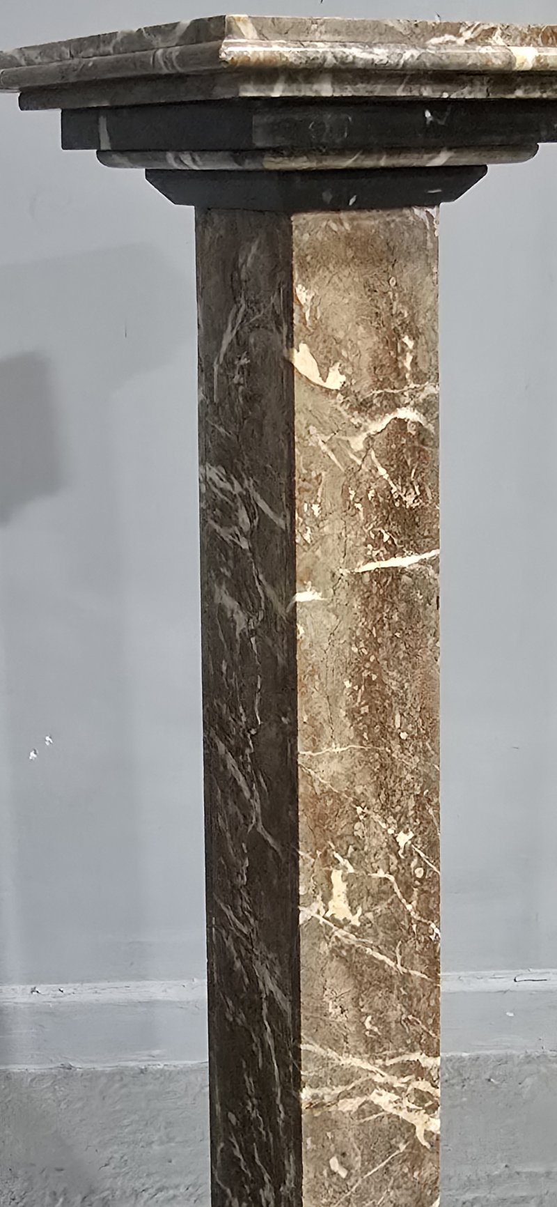 Pair French Rouge Marble Columns