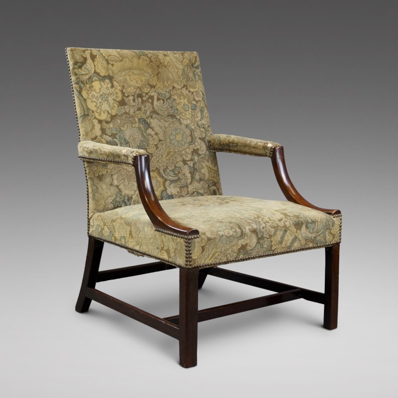 A George III Mahogany Gainsborough Chair