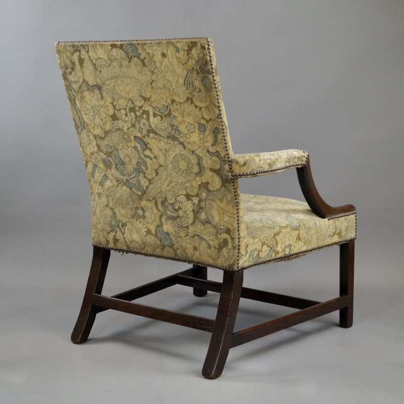 A George III Mahogany Gainsborough Chair