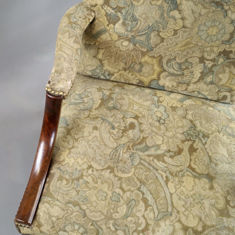 A George III Mahogany Gainsborough Chair