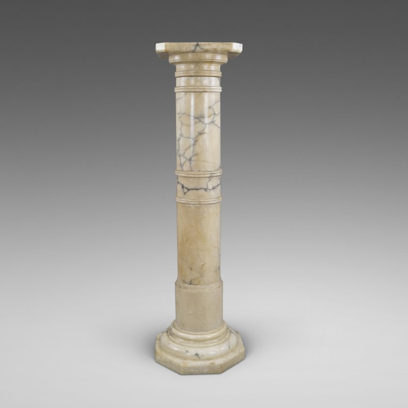 An Arabescato Marble Column