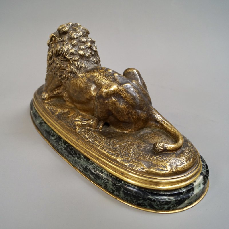 A Superb Bronze Lion By Paul-Édouard Delabrièrre