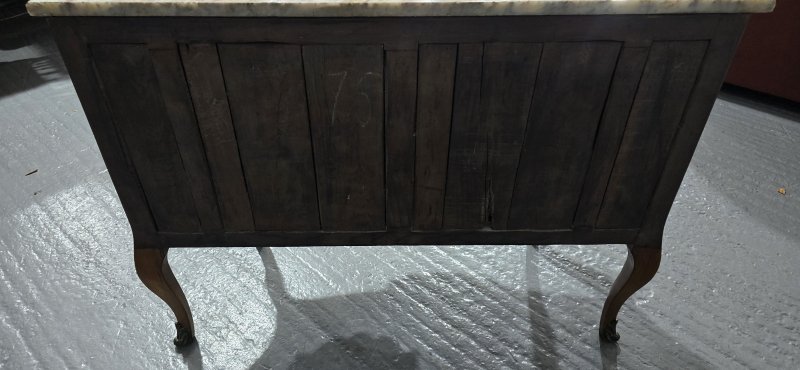 Superb Bombe Inlaid  Walnut Commode Chest of Drawers