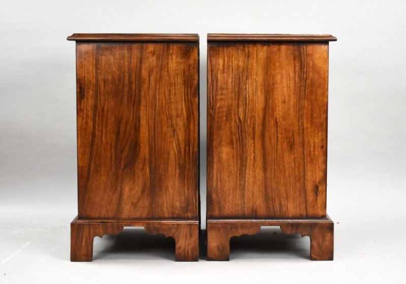 Pair Of Victorian Burr Walnut Bedsides