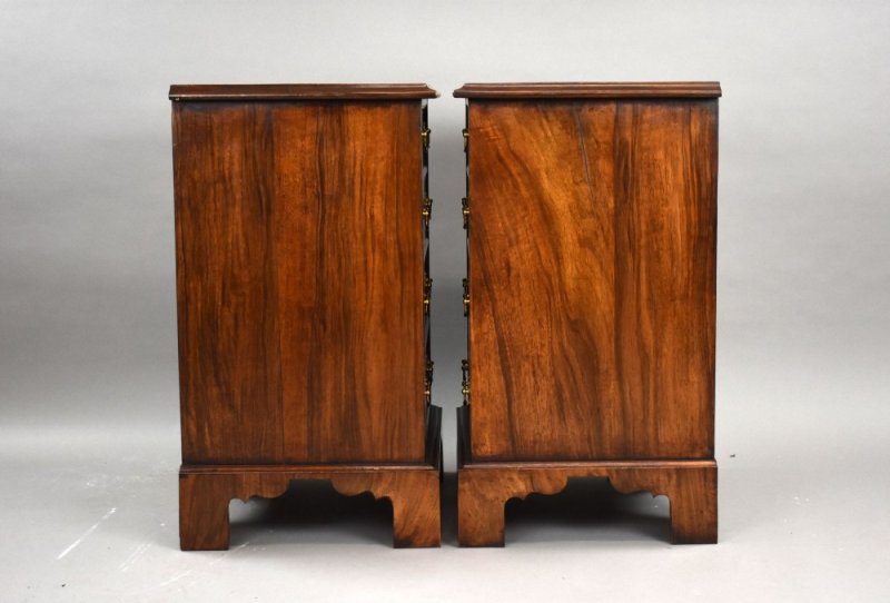 Pair Of Victorian Burr Walnut Bedsides