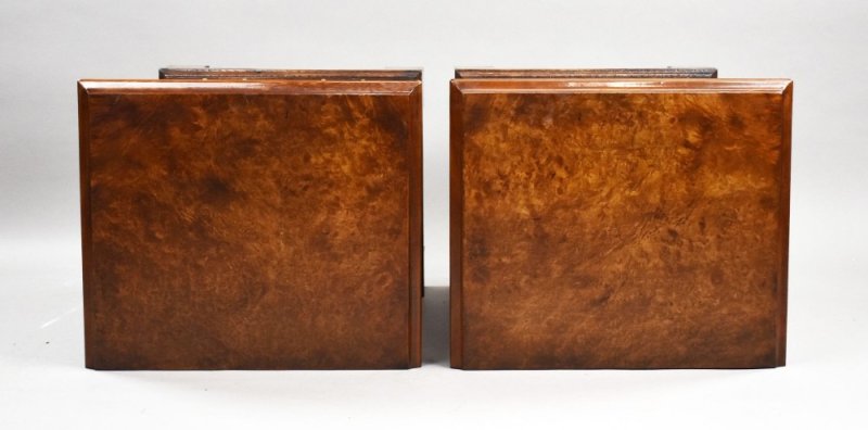 Pair Of Victorian Burr Walnut Bedsides