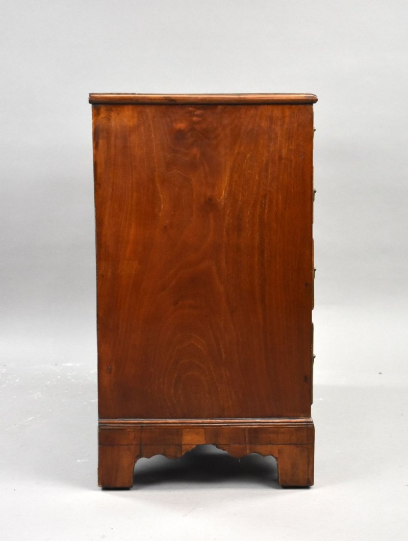 Antique Burr Walnut Kneehole Desk