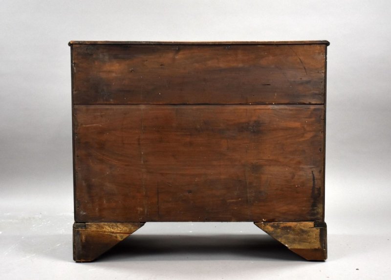 Antique Burr Walnut Kneehole Desk