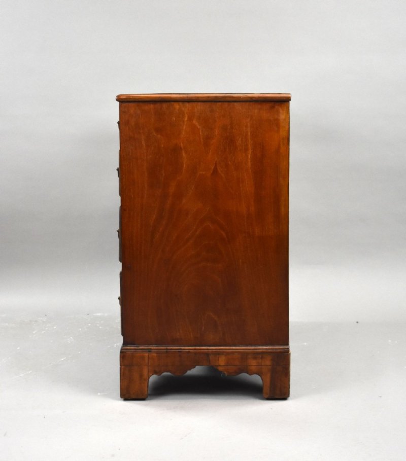Antique Burr Walnut Kneehole Desk
