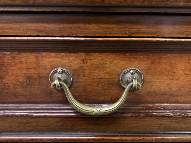 Mahogany Pedestal Partners Desk by Maple & Co.